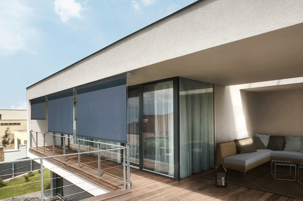 T-Square, vertical drop awning for balconies