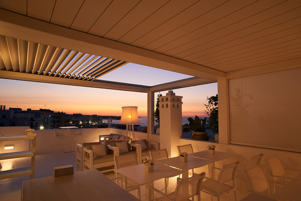 Pergola Brera for terrace, San Michele Suite, Polignano a Mare